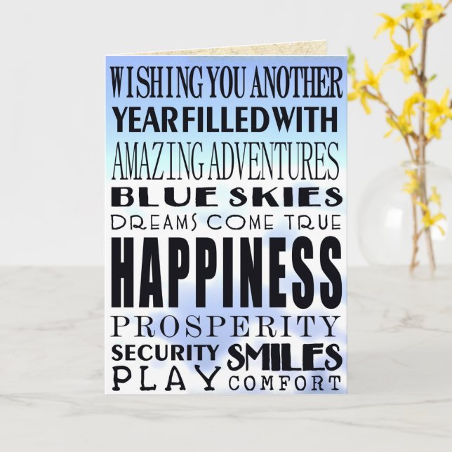 Geburtstagswünsche Karte (Gelbe Blume)