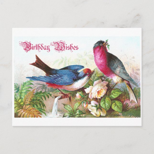 Geburtstagswünsche Postkarte (Vorderseite)