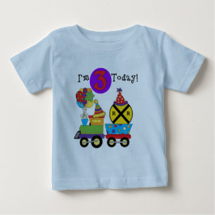 Geburtstagszug 3. Geburtstag - Hemden und Geschenk Baby T-shirt