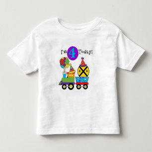 Geburtstagszug 4. Geburtstag - Hemden und Geschenk Kleinkind T-shirt