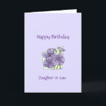 Geburtstagtochter - Blume-Karte Karte<br><div class="desc">Christliche Geburtstagskarte für Schwiegertochter! Enthält Segen-Schrift (Nummern 6:24-26 NKJV) und Text im Inneren. Kann auch mit den Vorlagenwerkzeugen personalisiert und angepasst werden.</div>