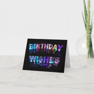 Geburtstagwünsche im Foto Karte
