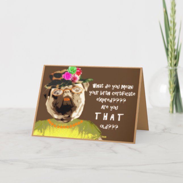 Geburtsurkunde abgelaufen und abgelegt karte (Vorderseite)