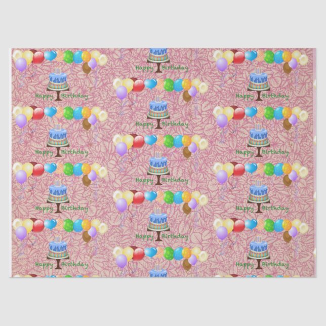 Geburtswaschpapier Seidenpapier (Vorderseite)