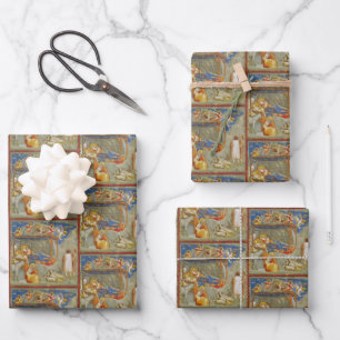 Geburtszene von Jesus Giotto di Bondone Geschenkpapier Set