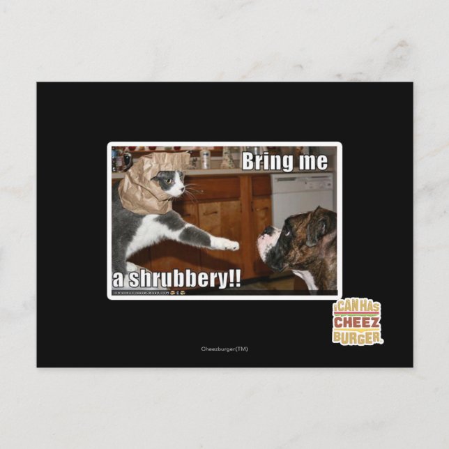 Gebüsch Postkarte (Vorderseite)