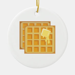 Gebutterte Waffeln Keramikornament