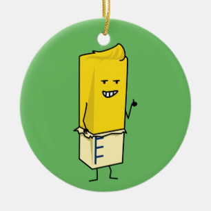 Gebutterter butterartiger Stock der Keramikornament