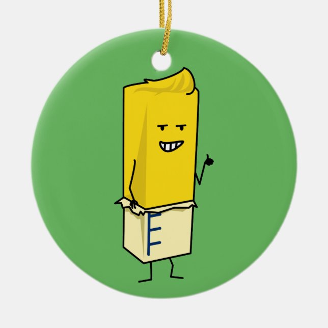 Gebutterter butterartiger Stock der Keramikornament (Vorne)