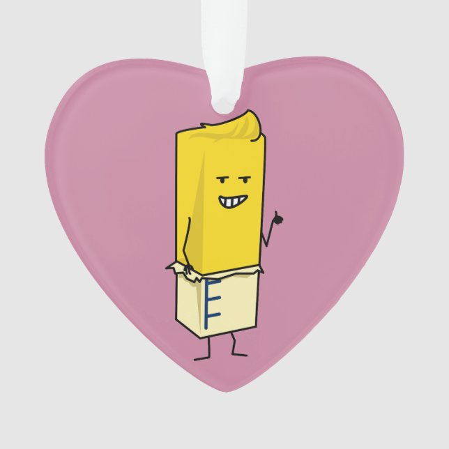 Gebutterter butterartiger Stock der Ornament (Vorderseite)