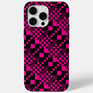 Gecheckt, Karo - Magenta und Schwarz Case-Mate iPhone Hülle