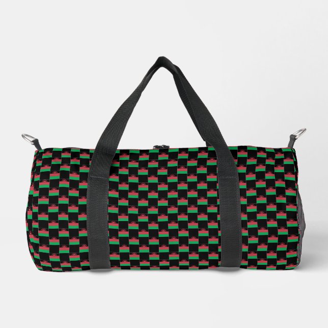 Gechecktes Malawi-Flag-Muster Duffle Bag (Vorderseite)