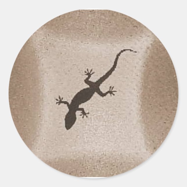 GECKO 1 RUNDER AUFKLEBER (Vorderseite)