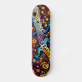 Gecko - Aborigine Style - Skateboard Deck
