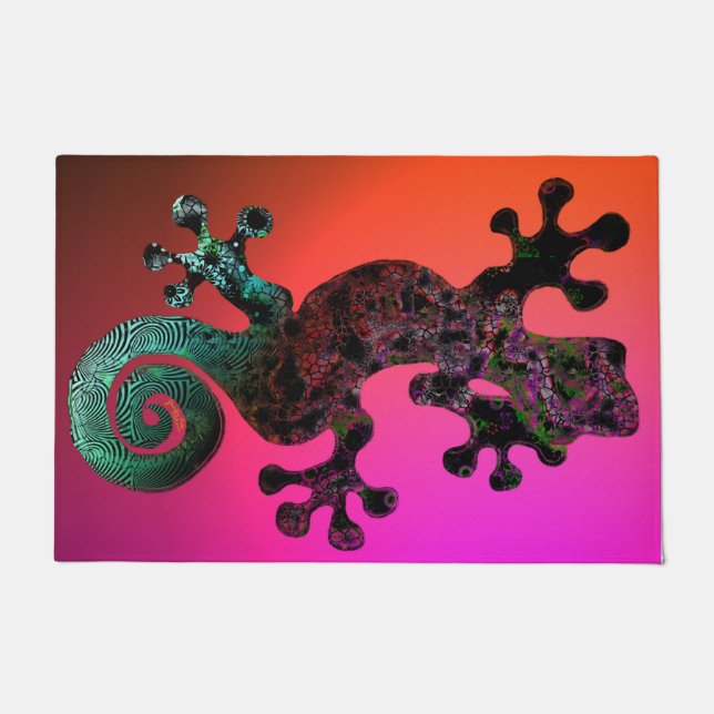 Gecko Begrüßungsmatte Fußmatte (Vorderseite)