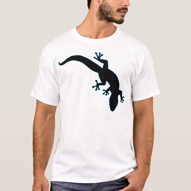 GECKO Blue Kontur T-Shirt (Vorderseite)