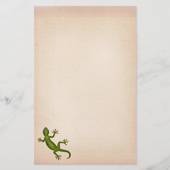 Gecko Briefpapier (Vorderseite)