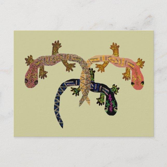Gecko Dance Postkarte (Vorderseite)