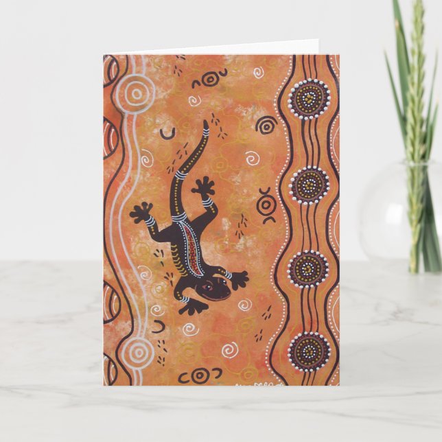 Gecko Dreaming Karte (Vorderseite)