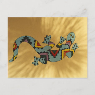 Gecko-Eidechse an der Wand, Tucson, Arizona, Postkarte