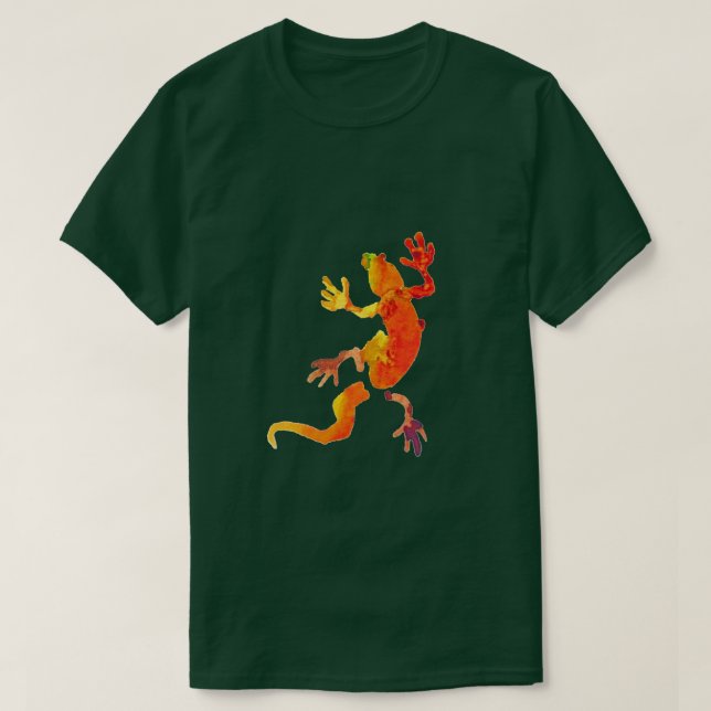 Gecko-Eidechsen-Öko reptil T-Shirt (Design vorne)