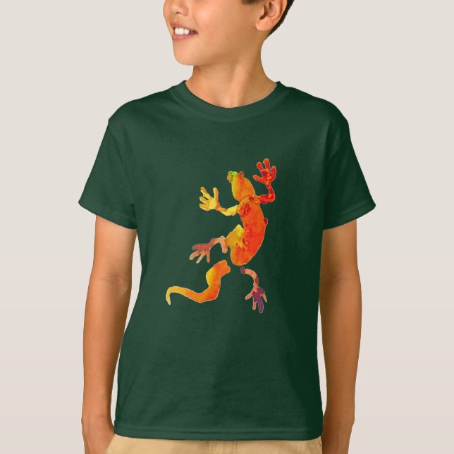 Gecko-Eidechsen-Öko reptil T-Shirt (Vorderseite)