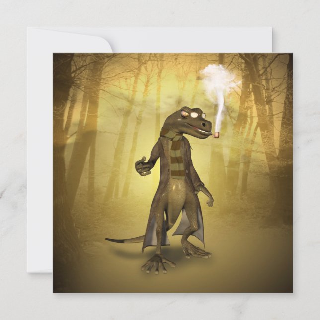 Gecko Einladung (Vorderseite)