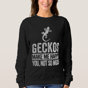 Gecko  Gecko Zitat Retro Sweatshirt