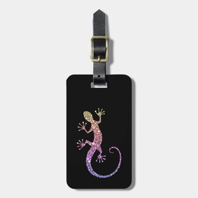 Gecko Gepäckanhänger (Vorderseite vertikal)