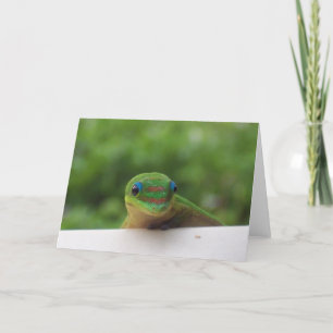 Gecko im Tropen notecard Karte
