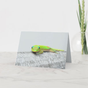 Gecko jeder Anlass Grußkarte Karte