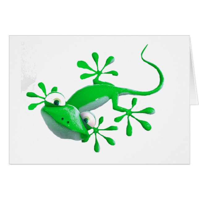 Gecko-Karte (Vorderseite (Horizontal))