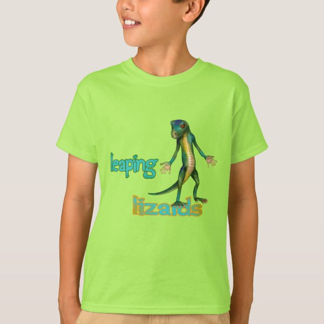 Gecko Leaping Lizards T-Shirt (Vorderseite)