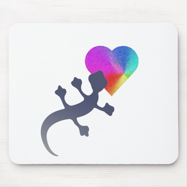 Gecko Liebe Mousepad (Vorne)
