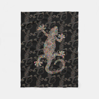 gecko LIZARD ART Fleecedecke