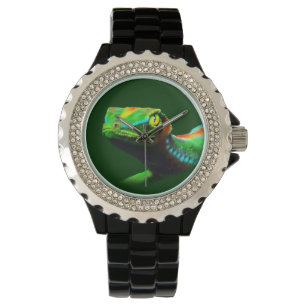 Gecko Lizard Rainbow Colors Watch Armbanduhr