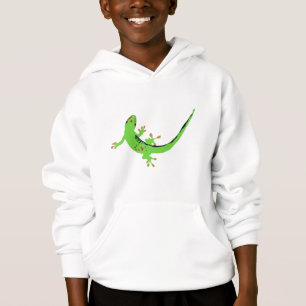 Gecko Lizard Reptile Illustration Hoodie