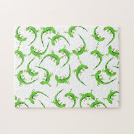 Gecko Lizard Reptile Muster  Puzzle