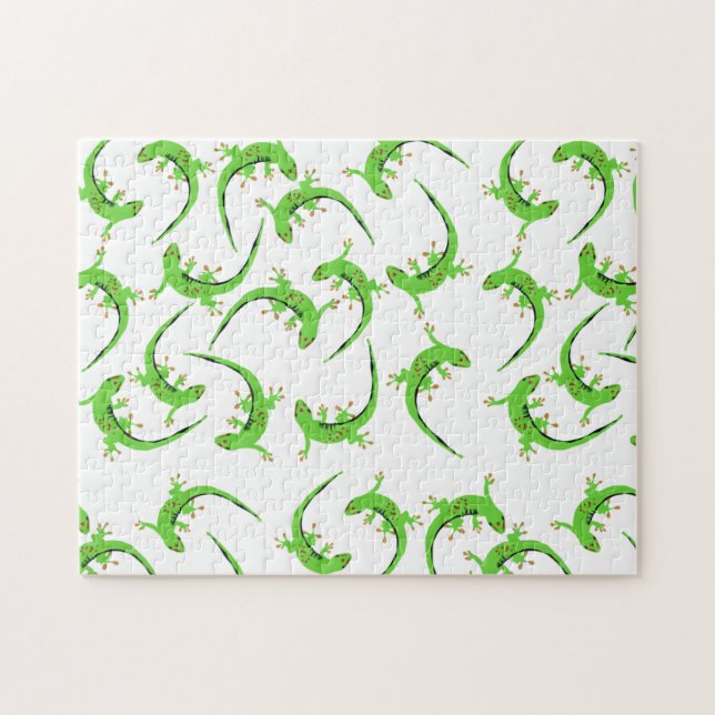 Gecko Lizard Reptile Muster  Puzzle (Horizontal)
