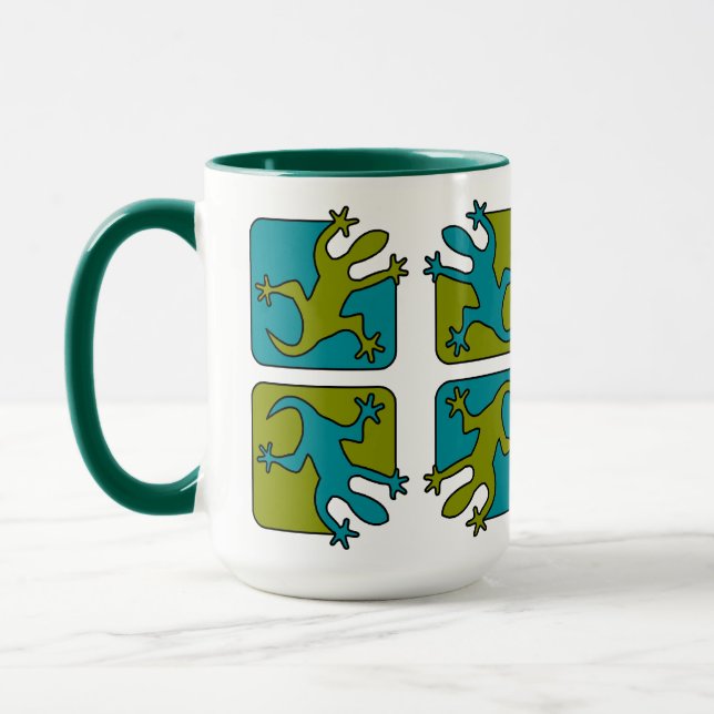 Gecko / Lizard Tasse - wählen Sie Stil, Farbe (Links)