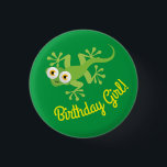 Gecko Lizards Birthday Girl Party Niedlich Kids Bu Button<br><div class="desc">Adorable Gecko-Eidechsen bunt niedliche Geburtstag Party Design ist perfekt für ein Kind, dass Lieben Reptilien für ihre Geburtstagsfeier! Passen Sie den Text an, um ihn zu Ihrem eigenen zu machen. Das moderne Aussehen und das moderne Ambiente sind die perfekte Gelegenheit, um Ihr kleines zu feiern, das Lieben Eidechsen und Tiere...</div>
