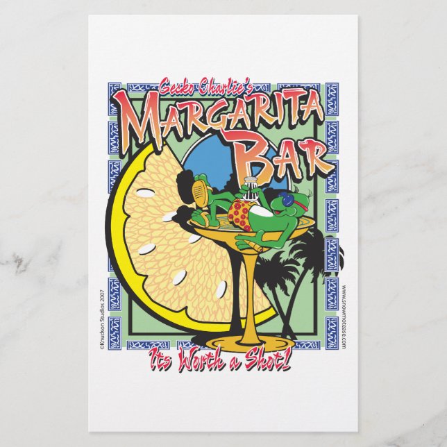 Gecko-margarita-LIMEDESIGN Briefpapier (Vorderseite)