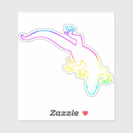 GECKO Mehrfarbige Kontur Aufkleber