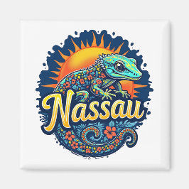 Gecko Nassau Bahamas Caribbean Magnet