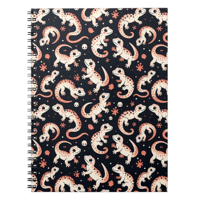 Gecko Pattern Notizblock (Vorderseite)