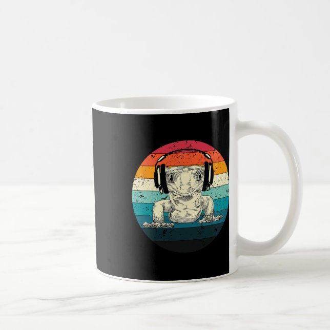 Gecko Playing Video Game Funny Gamer Kaffeetasse (Rechts)