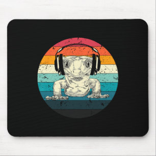 Gecko Playing Video Game Funny Gamer Mousepad