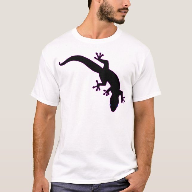 GECKO Rosa Kontur T-Shirt (Vorderseite)