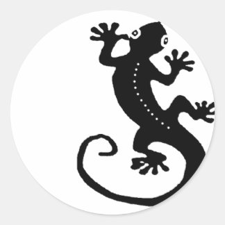 Gecko Runder Aufkleber
