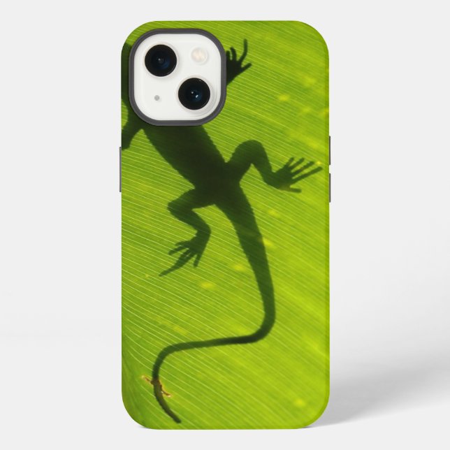 Gecko-Silhouette iPhone Hülle (Rückseite)